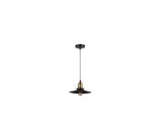 Csillár zsinóron LOFT 1xE27/60W/230V átm. 22 cm fekete