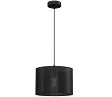 Csillár zsinóron LOFT SHADE 1xE27/60W/230V á. 25 cm fekete