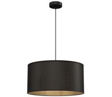 Csillár zsinóron LOFT SHADE 1xE27/60W/230V á. 40 cm fekete/arany