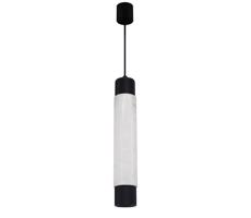 Csillár zsinóron MARBLE WHITE/BLACK 1xGU10/8W/230V