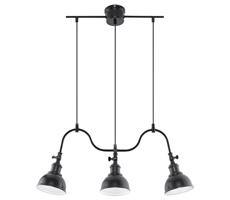 Csillár zsinóron MARE 3 3xE27/60W/230V fekete