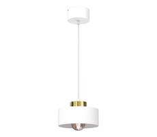 Csillár zsinóron MARTI 1xE27/15W/230V fehér/arany