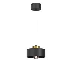 Csillár zsinóron MARTI 1xE27/15W/230V fekete/arany