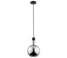 Csillár zsinóron MAYA 1xE27/60W/230V fekete/króm