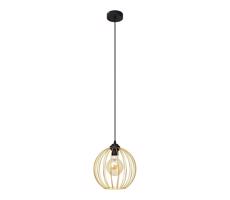 Csillár zsinóron MERCURE 1xE27/15W/230V arany/fekete