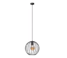 Csillár zsinóron MERCURE 1xE27/15W/230V átmérő 30cm fekete