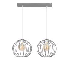 Csillár zsinóron MERCURE 2xE27/15W/230V szürke