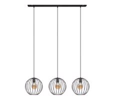 Csillár zsinóron MERCURE 3xE27/15W/230V fekete