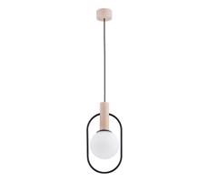 Csillár zsinóron MIKI 1xE14/10W/230V fekete/bézs