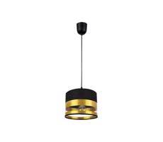 Csillár zsinóron MILO 1xE27/60W/230V arany/fekete