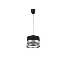 Csillár zsinóron MILO 1xE27/60W/230V ezüst/fekete