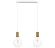 Csillár zsinóron MIROS 2xE27/60W/230V fehér/arany