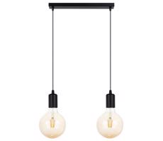 Csillár zsinóron MIROS 2xE27/60W/230V fekete