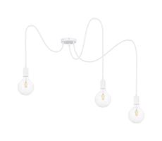 Csillár zsinóron MIROS 3xE27/60W/230V pók fehér