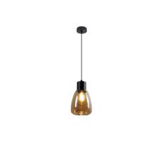 Csillár zsinóron MOLDO 1xE27/40W/230V fekete/füstös bézs