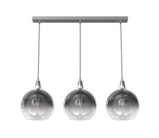 Csillár zsinóron MONTE 3xE27/60W/230V á. 20 cm matt króm