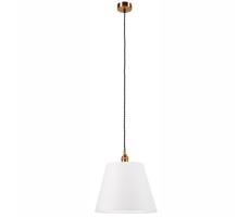 Csillár zsinóron NELLY 1xE27/60W/230V fehér/réz