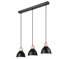 Csillár zsinóron NICO 3xE27/60W/230V fekete