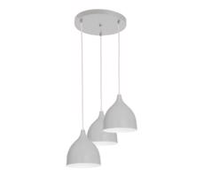 Csillár zsinóron NOAK 3xE27/15W/230V szürke