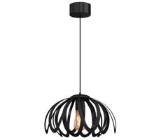 Csillár zsinóron ORCHID 1xE27/60W/230V fekete
