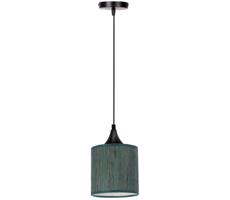 Csillár zsinóron PATTI 1xE27/60W/230V átm. 15 cm zöld