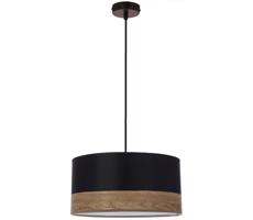 Csillár zsinóron PORTO 1xE27/60W/230V fekete/barna