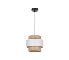 Csillár zsinóron RATTAN 1xE27/40W/230V fehér/barna