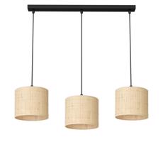 Csillár zsinóron RATTAN 3xE27/60W/230V rattan