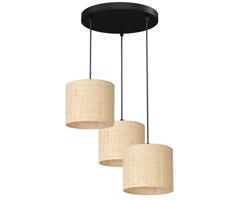 Csillár zsinóron RATTAN 3xE27/60W/230V rattan