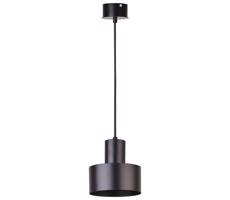 Csillár zsinóron RIF 1xE27/60W/230V á. 15 cm fekete