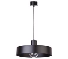 Csillár zsinóron RIF 1xE27/60W/230V á. 35 cm fekete
