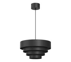 Csillár zsinóron RINGS 1xE27/15W/230V fekete