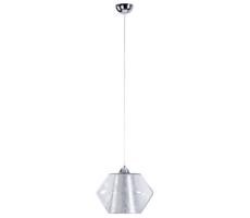 Csillár zsinóron RODOES 1xE27/60W/230V ezüst