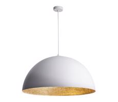 Csillár zsinóron SFERA 1xE27/60W/230V á. 35 cm fehér/arany