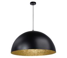 Csillár zsinóron SFERA 1xE27/60W/230V á. 50 cm fekete/arany
