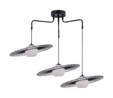 Csillár zsinóron SOL 3xE27/60W/230V fekete