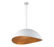 Csillár zsinóron SOLARIS 1xE27/60W/230V fehér/réz