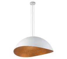 Csillár zsinóron SOLARIS 1xE27/60W/230V fehér/réz