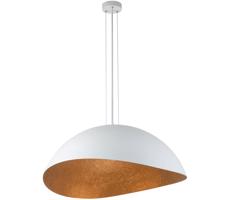 Csillár zsinóron SOLARIS 1xE27/60W/230V fehér/réz
