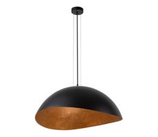 Csillár zsinóron SOLARIS 1xE27/60W/230V fekete/réz
