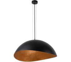 Csillár zsinóron SOLARIS 1xE27/60W/230V fekete/réz