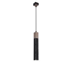 Csillár zsinóron SOLO 1xGU10/MR11/40W/230V fekete