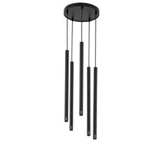 Csillár zsinóron STALACTITE LASER 5xG9/3W/230V fekete