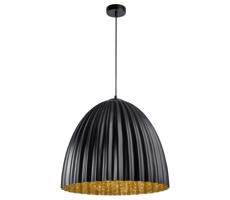 Csillár zsinóron T 1xE27/60W/230V átm. 70 cm fekete/arany