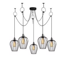 Csillár zsinóron TEL 5xE27/40W/230V pók