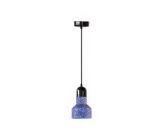 Csillár zsinóron TERRAZZO 1xE27/60W/230V átm. 12 cm kék