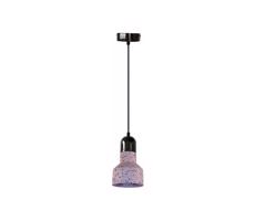 Csillár zsinóron TERRAZZO 1xE27/60W/230V átm. 12 cm piros