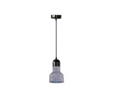 Csillár zsinóron TERRAZZO 1xE27/60W/230V átm. 12 cm szürke