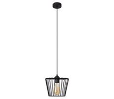 Csillár zsinóron TORRI 1xE27/15W/230V átm. 23 cm fekete
