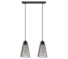 Csillár zsinóron TORRI 2xE27/15W/230V fekete